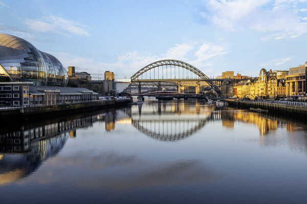 Tyne Bridge Refelections Picture Board by Steve Smith