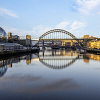 Buy canvas prints of Tyne Bridge Refelections by Steve Smith