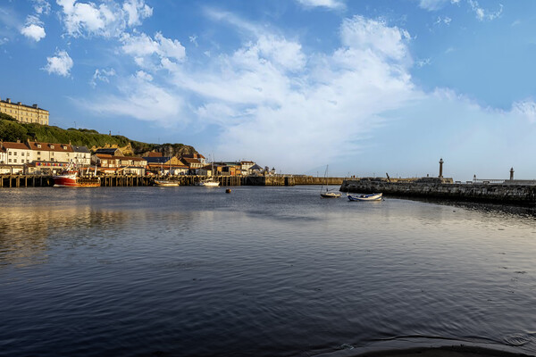 The River Esk Whitby Picture Board by Steve Smith
