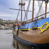 Buy canvas prints of HMS Endeavour Whitby by Steve Smith