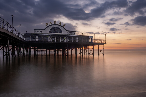 Cleethorpes Pier Sunrise Picture Board by Steve Smith