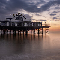 Buy canvas prints of Cleethorpes Pier Sunrise by Steve Smith