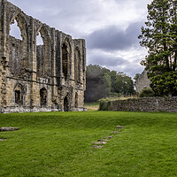 Buy canvas prints of Easby Abbey Richmond by Steve Smith