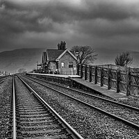Buy canvas prints of Ribblehead Station Black and White by Steve Smith