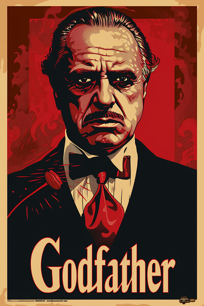 The Godfather Poster Picture Board by Steve Smith