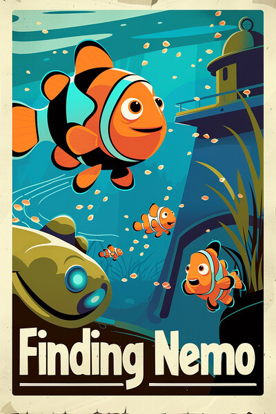 Finding Nemo Poster Picture Board by Steve Smith
