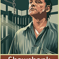 Buy canvas prints of Shawshank Redmption Poster by Steve Smith