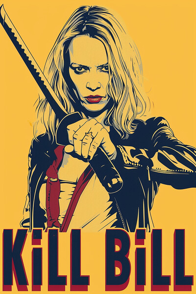 Kill Bill Poster Picture Board by Steve Smith