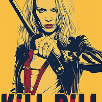 Buy canvas prints of Kill Bill Poster by Steve Smith