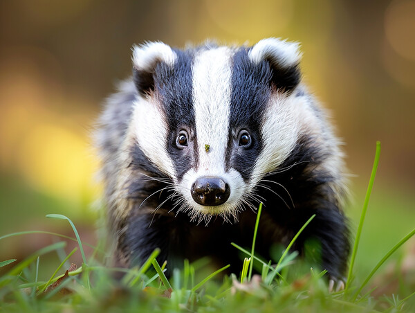British Badger Picture Board by Steve Smith