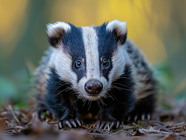 British Badger Picture Board by Steve Smith