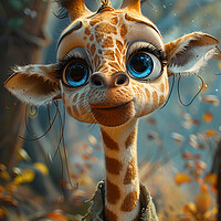 Buy canvas prints of Gail The Giraffe by Steve Smith