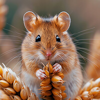 Buy canvas prints of Harvest Mouse by Steve Smith