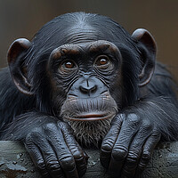 Buy canvas prints of Chimpanzee by Steve Smith