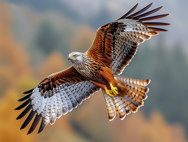 Red Kite Picture Board by Steve Smith