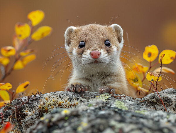 Stoat Picture Board by Steve Smith