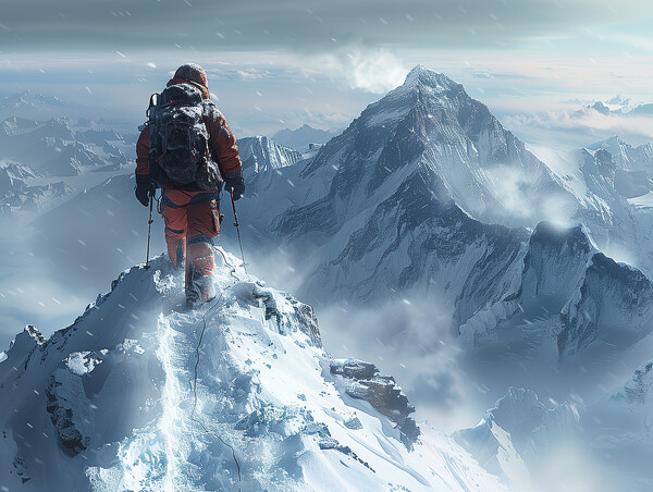 Assault On Everest Picture Board by Steve Smith