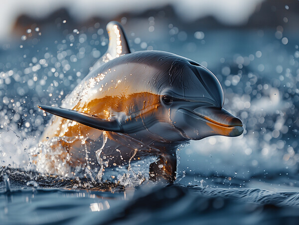 Oceanic Dolphin Picture Board by Steve Smith