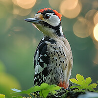 Buy canvas prints of Greated Spotted Woodpecker by Steve Smith