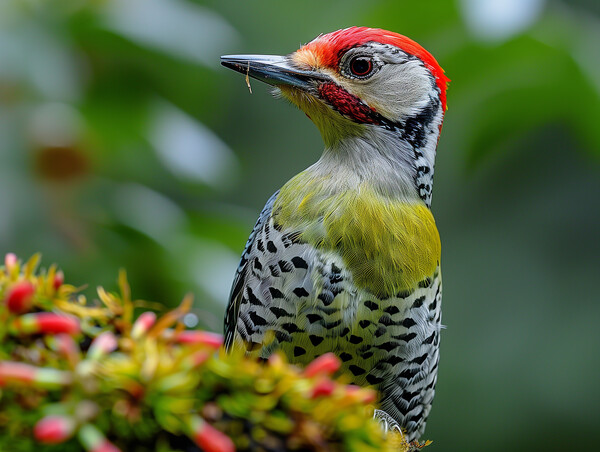 Green Woodpecker Picture Board by Steve Smith