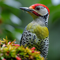 Buy canvas prints of Green Woodpecker by Steve Smith