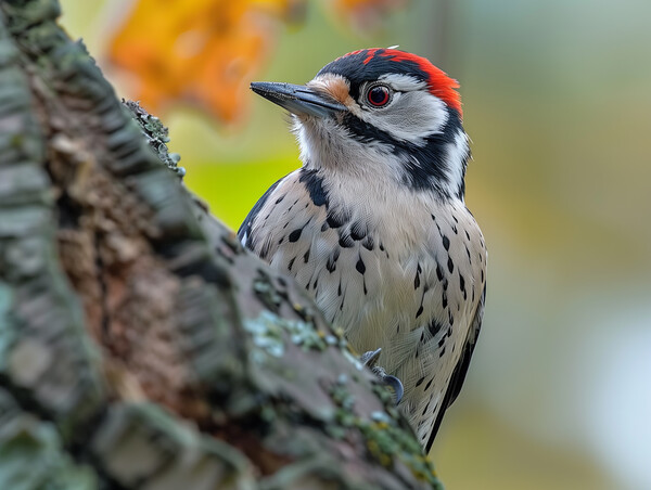 Lesser Spotted Woodpecker Picture Board by Steve Smith