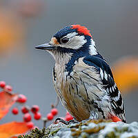 Buy canvas prints of Lesser Spotted Woodpecker by Steve Smith
