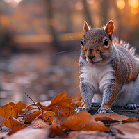 Buy canvas prints of Grey Squirrel by Steve Smith