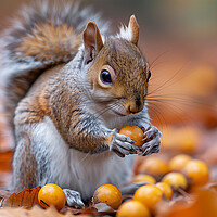 Buy canvas prints of Grey Squirrel by Steve Smith