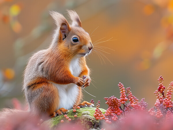 Red Squirrel Picture Board by Steve Smith
