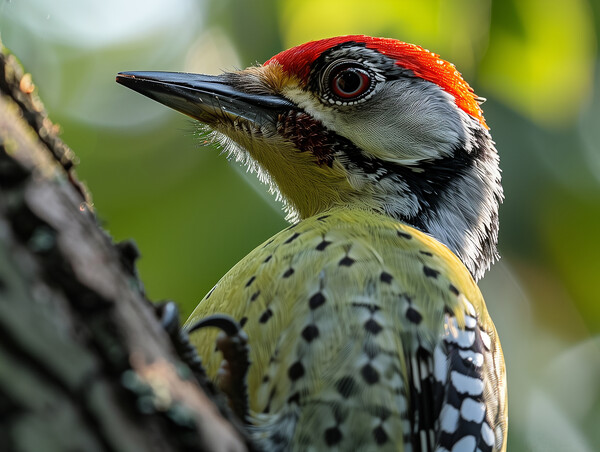 Green Woodpecker Picture Board by Steve Smith