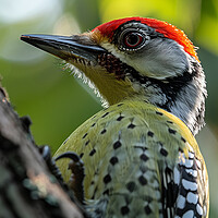 Buy canvas prints of Green Woodpecker by Steve Smith