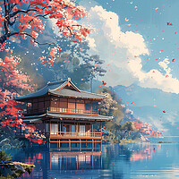 Buy canvas prints of Minka Traditional Japanese House by Steve Smith