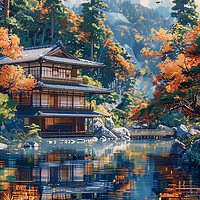 Buy canvas prints of Minka Traditional Japanese House by Steve Smith