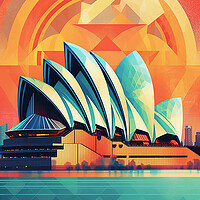 Buy canvas prints of Vintage Travel Poster Sydney by Steve Smith