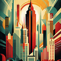 Buy canvas prints of Vintage Travel Poster Manhattan by Steve Smith