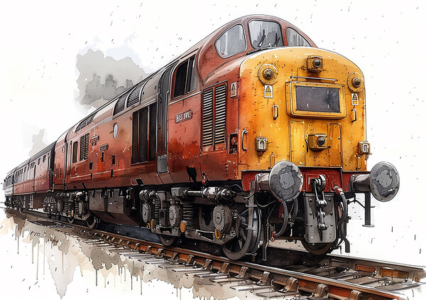 British Rail Class 55 Picture Board by Steve Smith