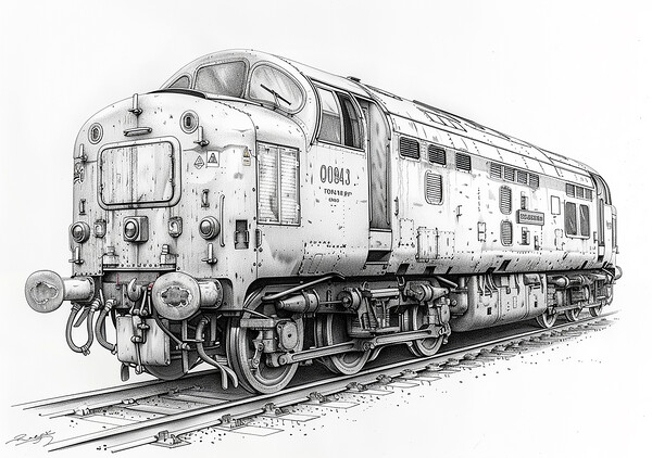 British Rail Class 55 The Deltic Picture Board by Steve Smith