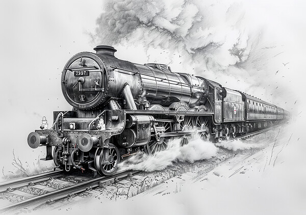 The Flying Scotsman  Picture Board by Steve Smith