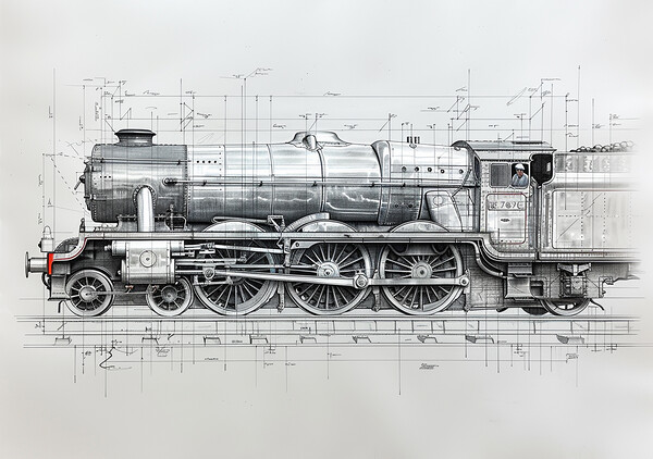 Flying Scotsman Steam Train Picture Board by Steve Smith