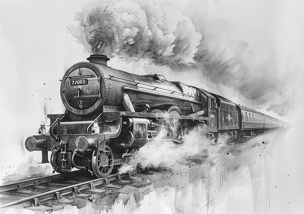 Iconic Flying Scotsman Picture Board by Steve Smith