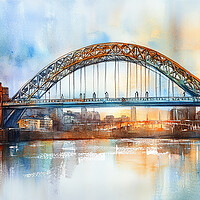 Tyne Bridge Watercolour