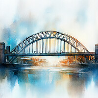 Tyne Bridge Watercolour