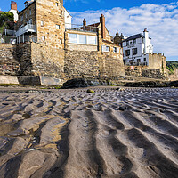 Buy canvas prints of Ripples in the sand, Robin Hoods Bay by Tim Hill