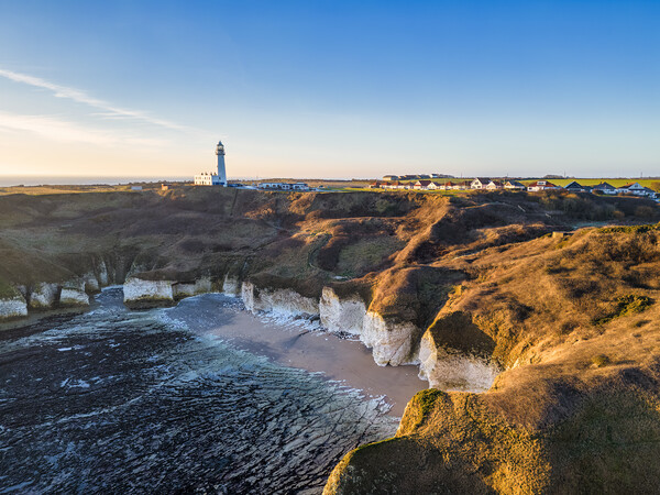 Majestic Sunrise over Flamborough Head Lighthouse Picture Board by Tim Hill
