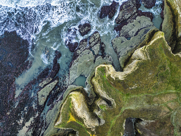 Majestic Cliffs of Flamborough Picture Board by Tim Hill