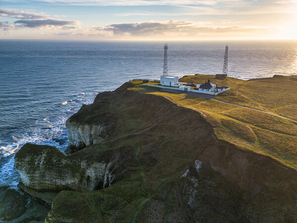 Aerial Symphony of Flamborough Head Picture Board by Tim Hill