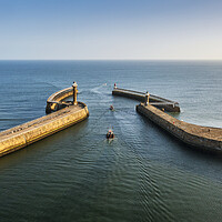 Buy canvas prints of Whitby Harbour Entrance by Tim Hill