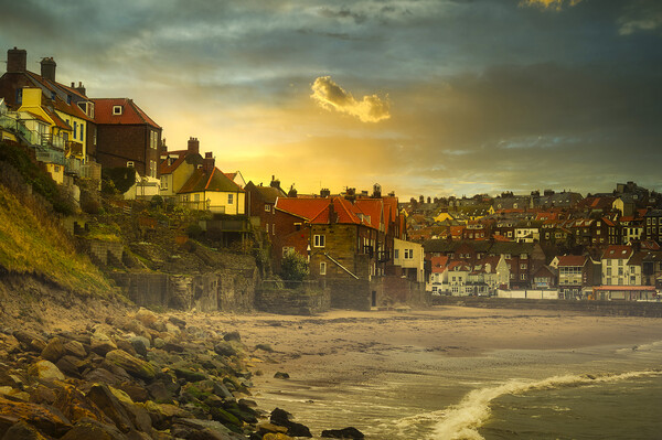Mystical Whitby Sunset Picture Board by Tim Hill