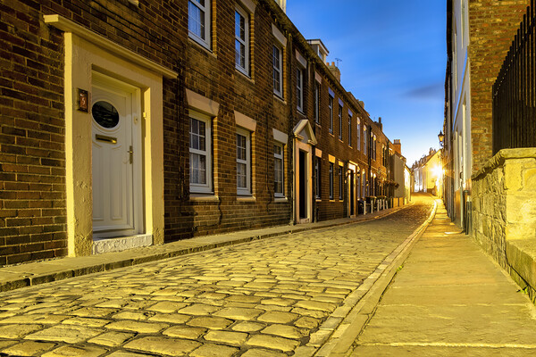 Timeless Charm of Henrietta Street Whitby Picture Board by Tim Hill